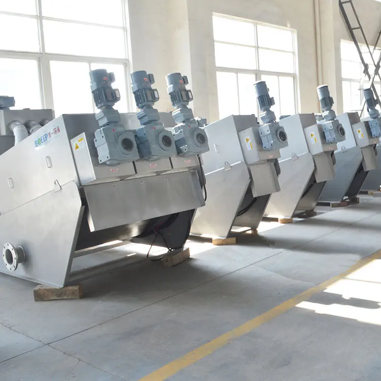 Промышленный экологичный многодисковый Тип шлама дегидраторное оборудование винт пресс