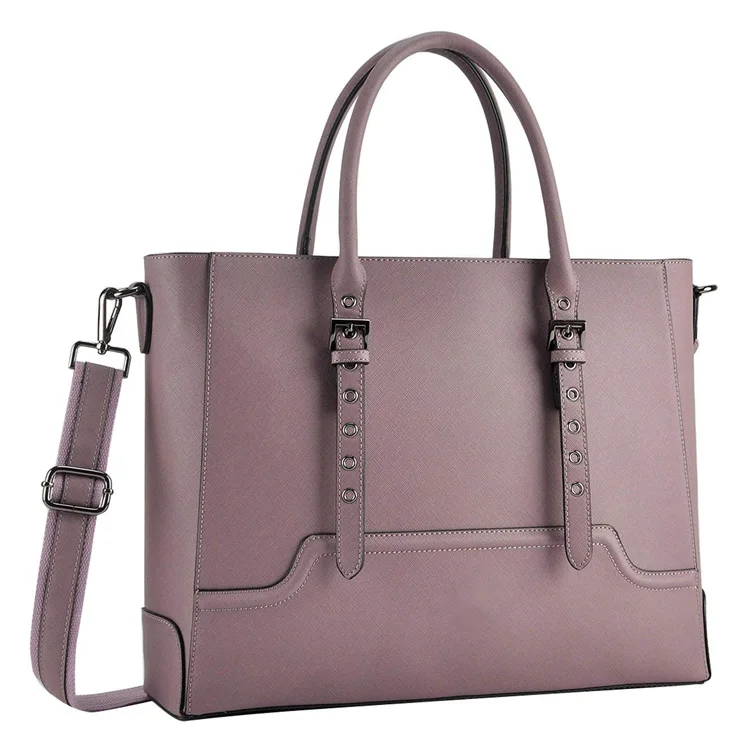 Ladies Work Tote Bag 15.6 inch , Multi-Pocket Woman Laptop Bag With Professional Padded Compartment