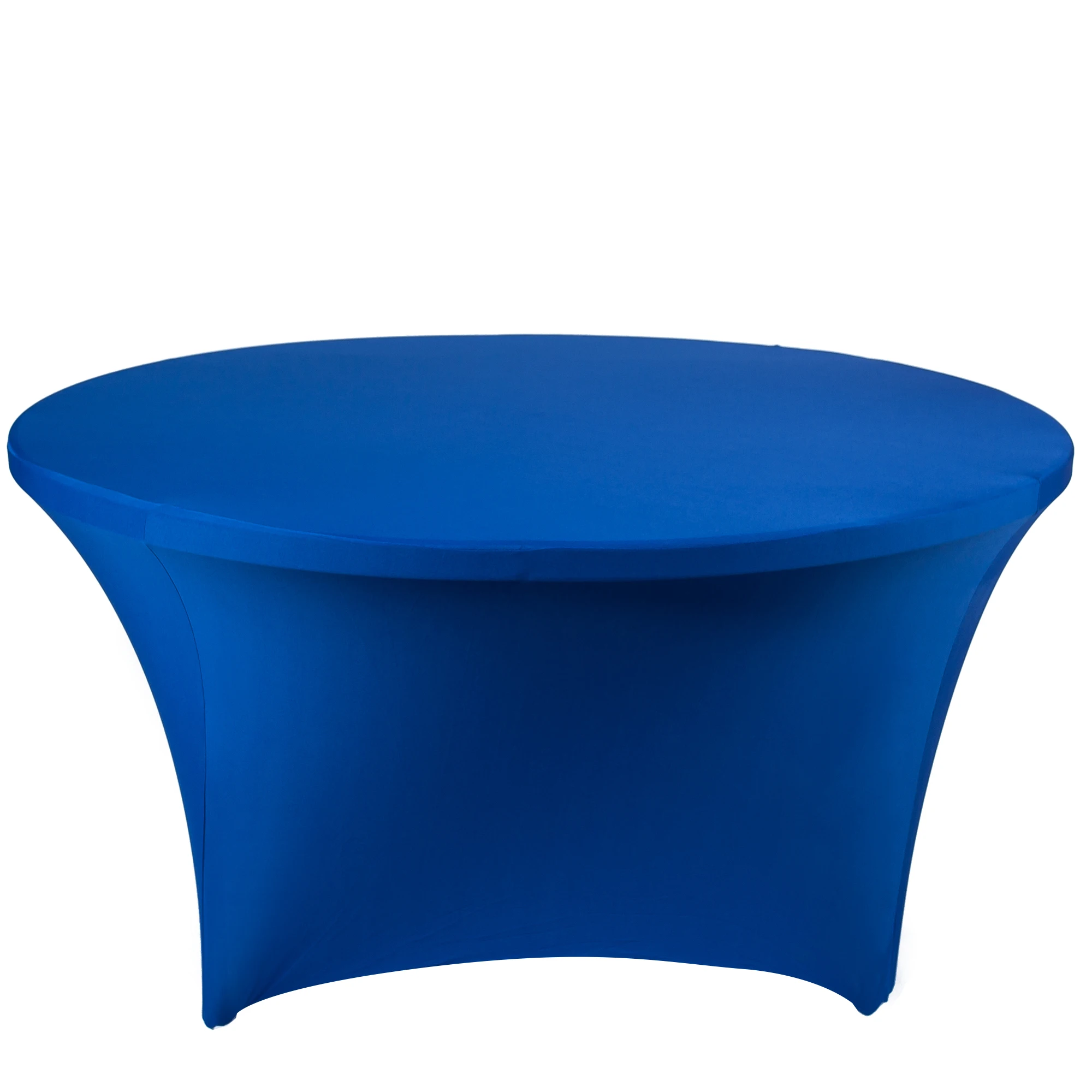 
Wholesale Party Supply 60 inch Round Stretch Tablecloth Black Table Cloth Spandex Table Cover For Wedding Event Decoration 