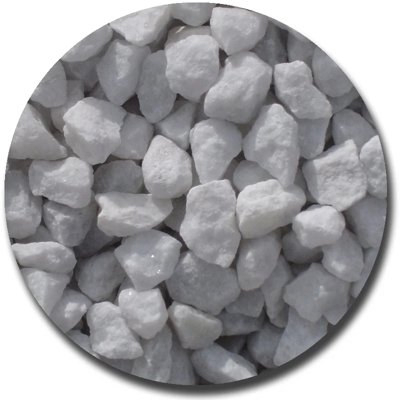 Natural white marble crushed stone price per ton