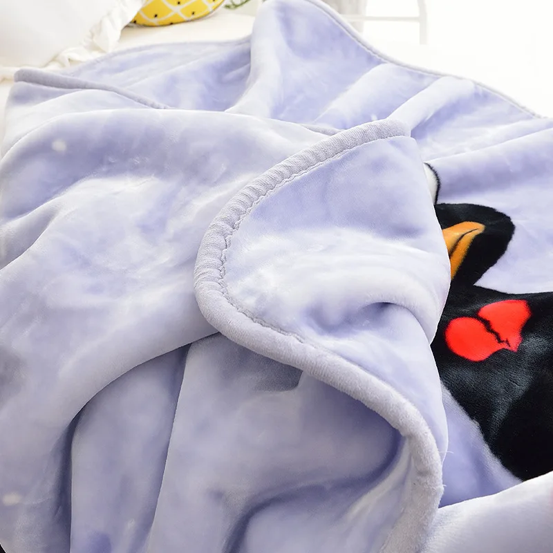 
Super soft thick double fleece flannel children baby blanket bed sheet set blanket 100% polyester 