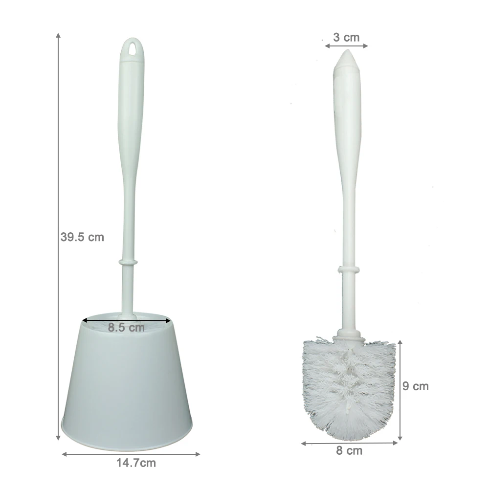 Cheap plastic washing cleaning tool toilet brush with bowl
