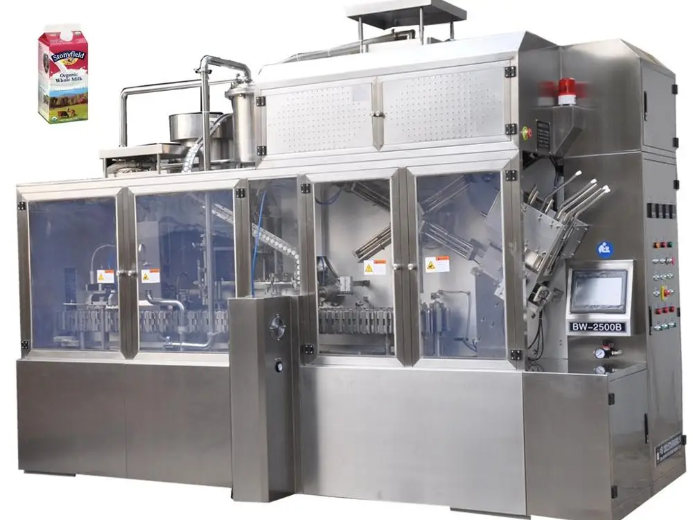 Fully automatic gable top carton filling machine