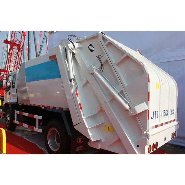 Export to Angola japanese 12cbm capacity garbage compactor truck