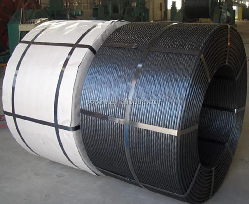 12.7mm PC Strand prestressed concrete 7-wire strand