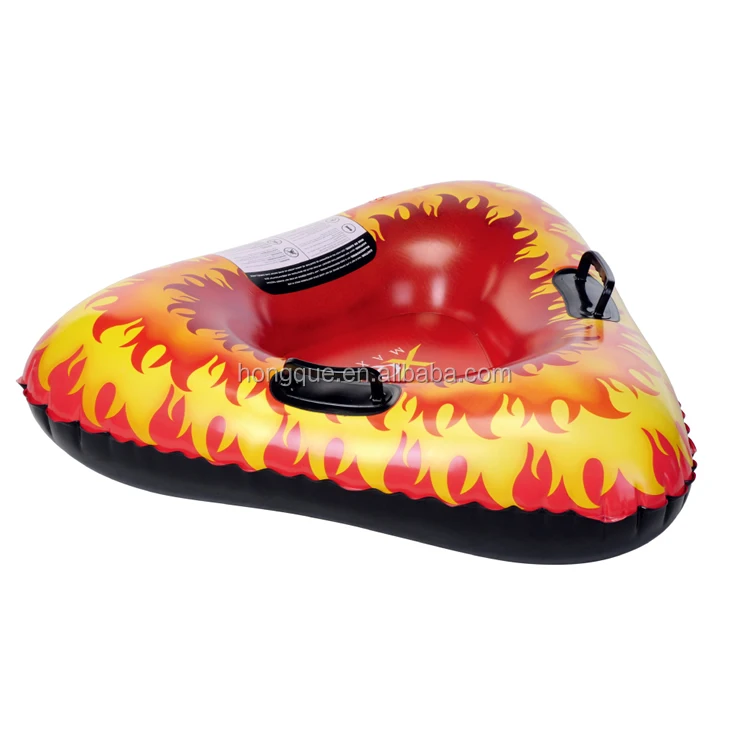 Factory sales PVC plastic inflatable round snow tube,inflatable snow sledge