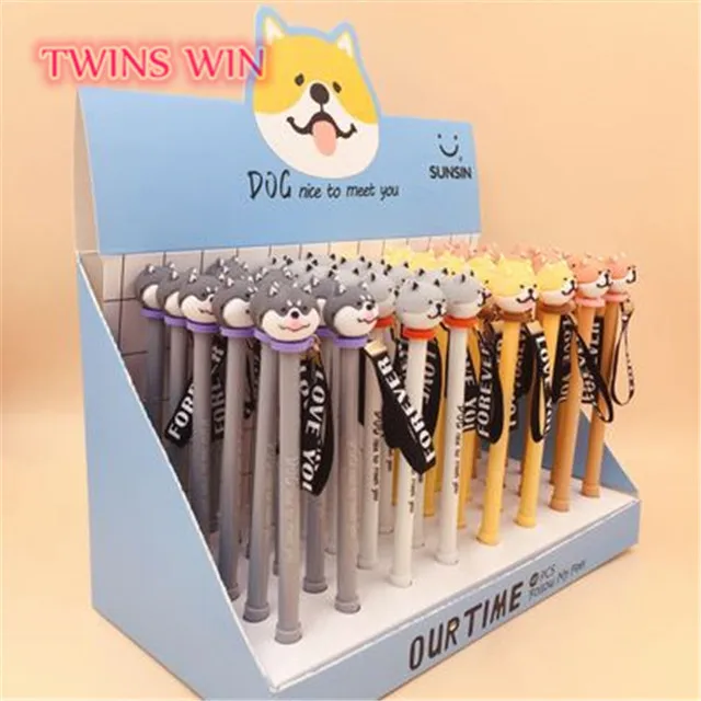 student stationery items new model kawaii dog fancy pens 1310