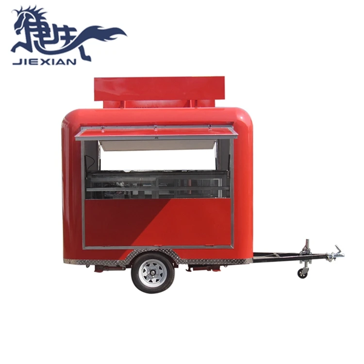 Customized mobile food trailer/fry ice cream roll food kiosk /french fries food truck trailer