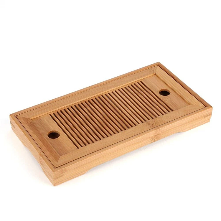Serving  Tray for Table, Chinese Gongfu Tea Bamboo Tray