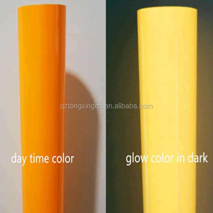 Adhesive Printable Different Colors Available Photoluminescent Vinyl Film