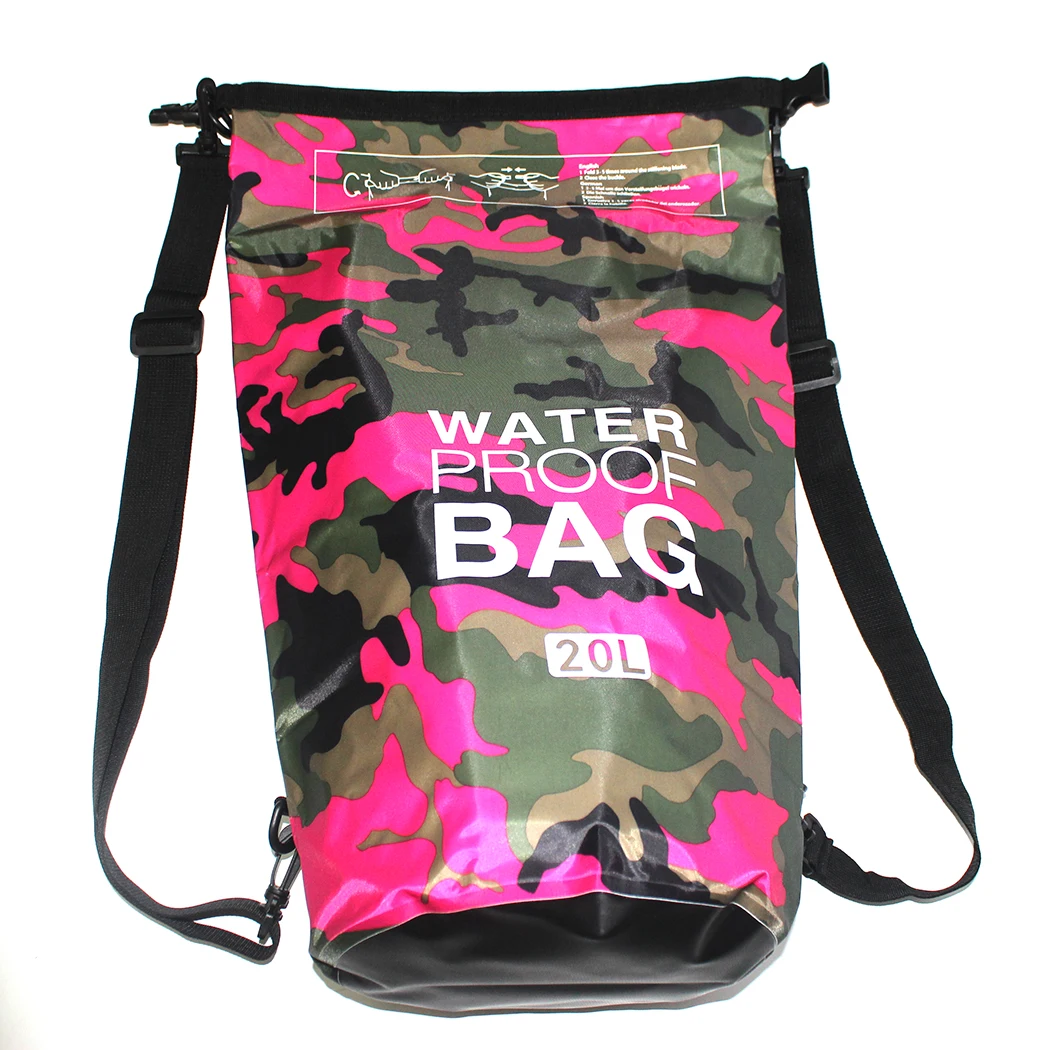 Best Selling Camo Waterproof Bag Ultralight Polyester Can be Custom Logo Camouflage Dry Bag