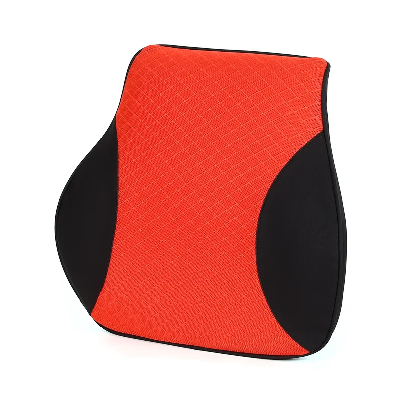 
Ventilated Mesh Fabric Car Seat Back Support Lumbar Support Pillow And Seat Cushion Sets With Extendable Strap Crash 