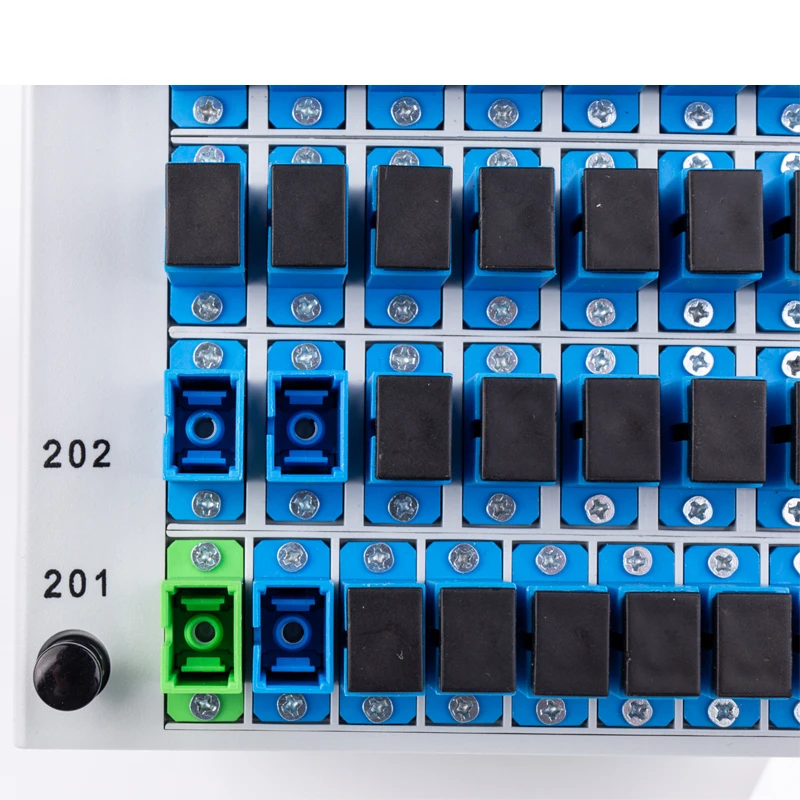 Рекламная цена пластиковая коробка режим 1x32 волоконно-оптический разделитель plc с разъемом SC/APC для развертывания FTTH