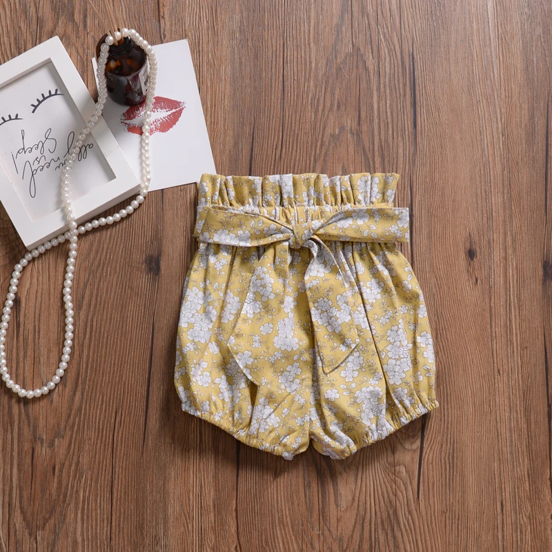 
Summer Cotton Floral Free Panties Type Hot Diaper Vintage newborn baby girls seersucker short bloomer 