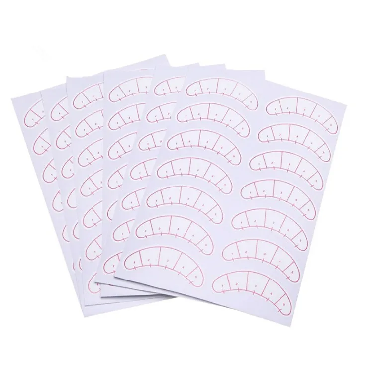 
Hot 70pairs/pack 3D Eyelash Under Eye Pads Lash Eyelash Extension Practice Sticker for Eyelash Extension 