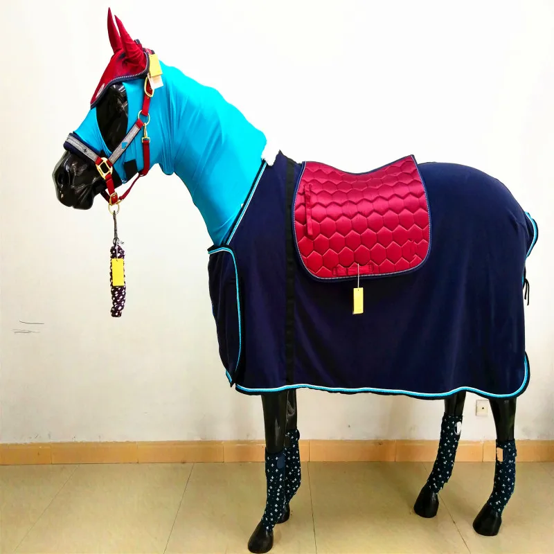 A harness is a set Horse Rug Saddle pad Fly Veils Horse Fleece bandage Horse Halters & Lead Ropes Equestrian Equipment set