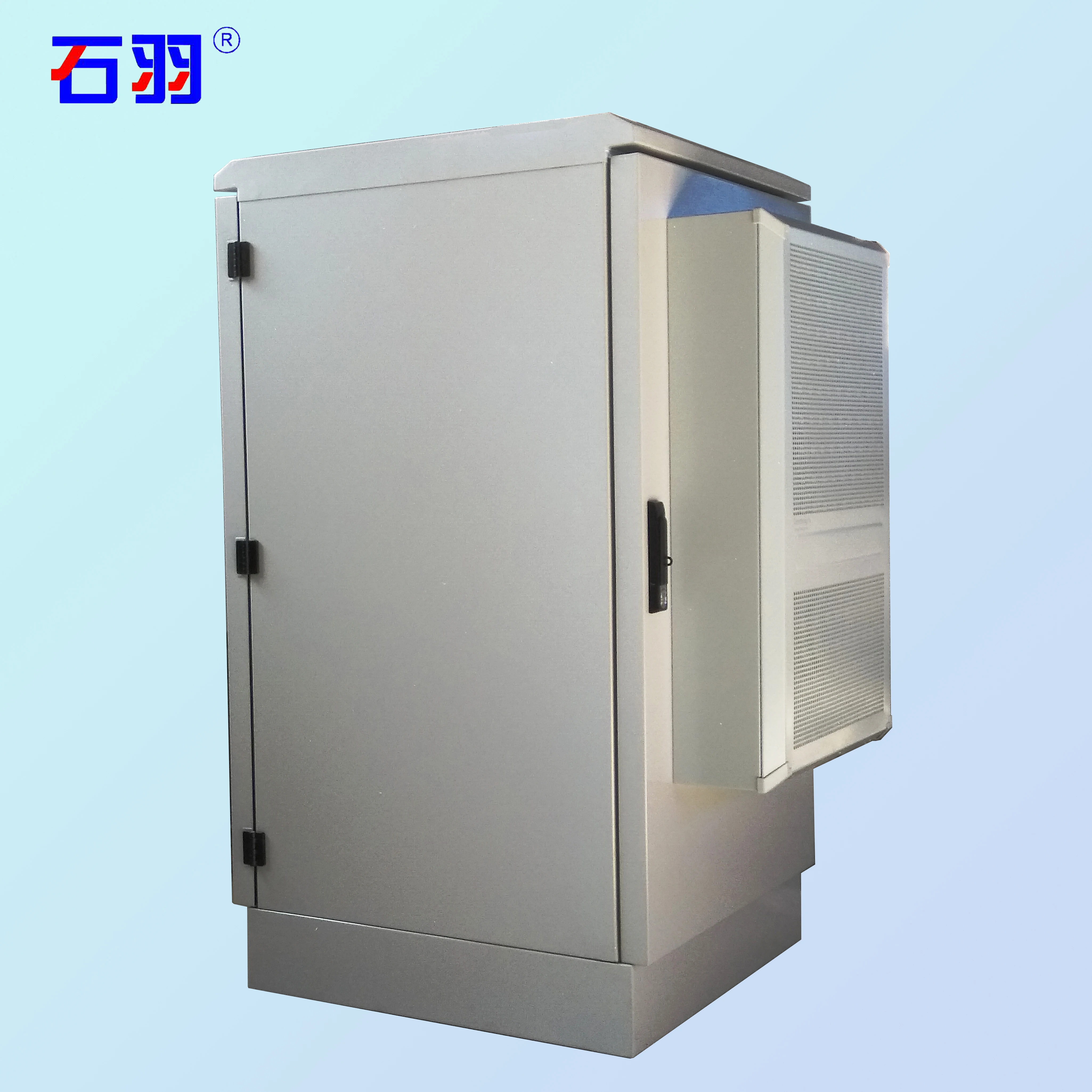 Адаптируемые под требования заказчика водонепроницаемый напольный Трипод из алюминиевого сплава пластины 29U 19 дюймов телекоммуникационный шкаф со встроенным Телеком блок питания