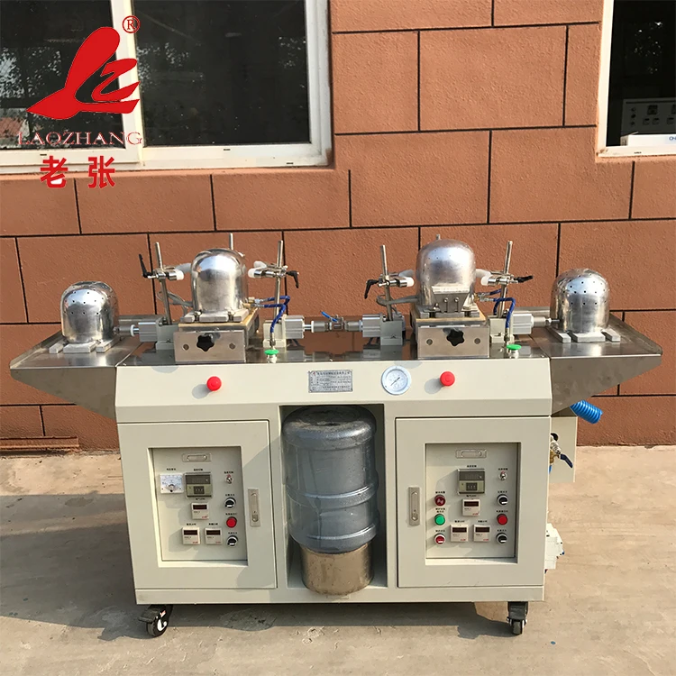four-molds automatic baseball cap ironing machine with internally boiler and aircondition