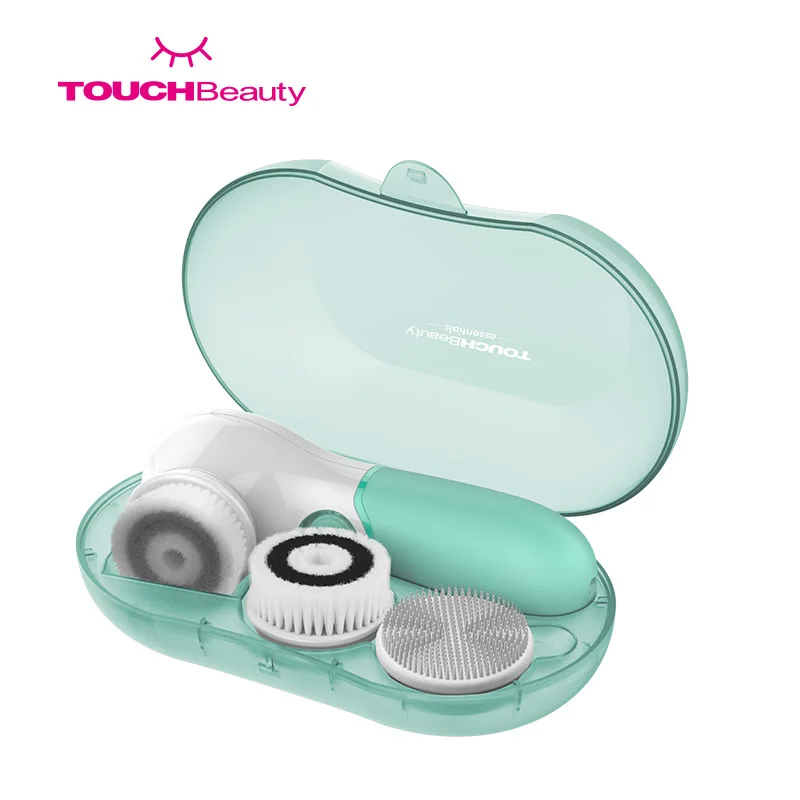 TOUCHBeauty TB-14838 Amazon Горячий продавец 3 в 1 водонепроницаемый роторный очищающий набор кистей для лица