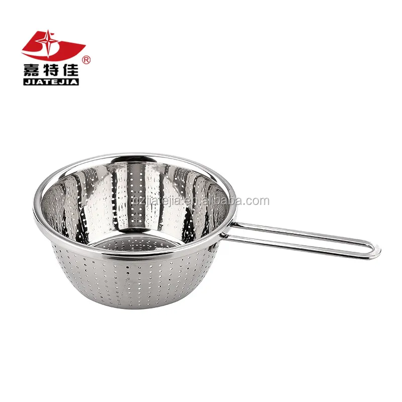 Stainless steel homeware pasta/noodles/fruit mesh sieve strainer