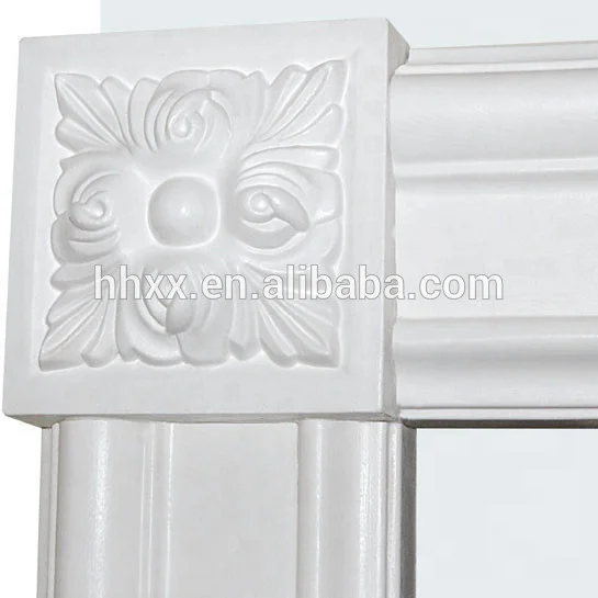 classic architectural Corner blocks around doors and windows used for elegant decoration