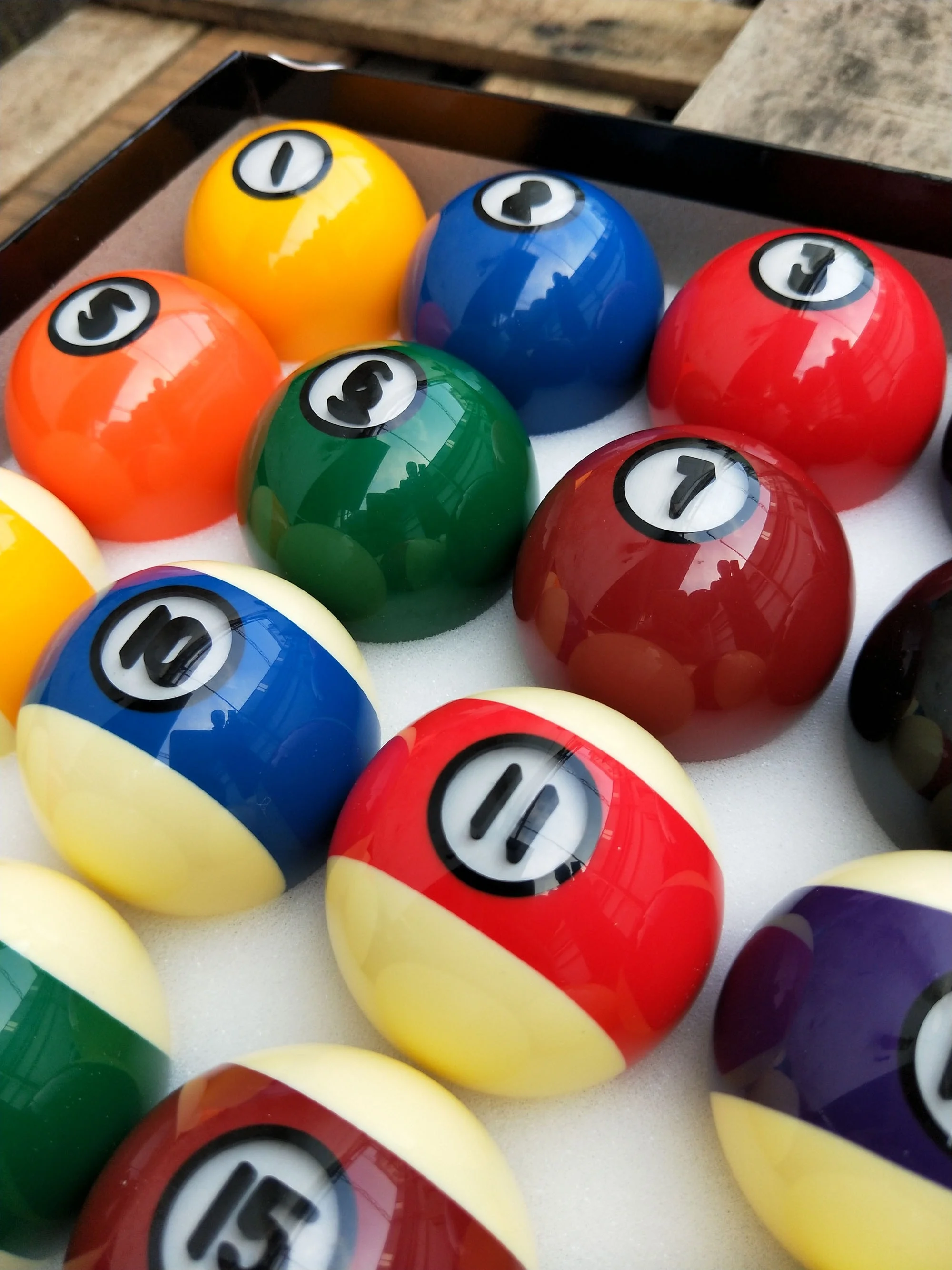 Высококачественный поликардовый бильярдный мяч 3D finish 2-1/4 дюйма TB-019