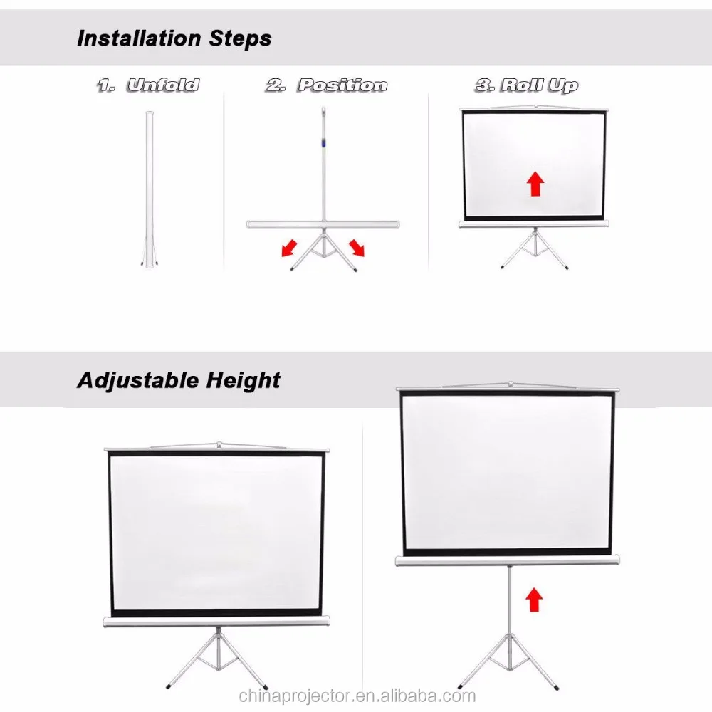 1:1 16:9 4:3 формат штатив проекционный экран голографический открытый экран фильм стиль