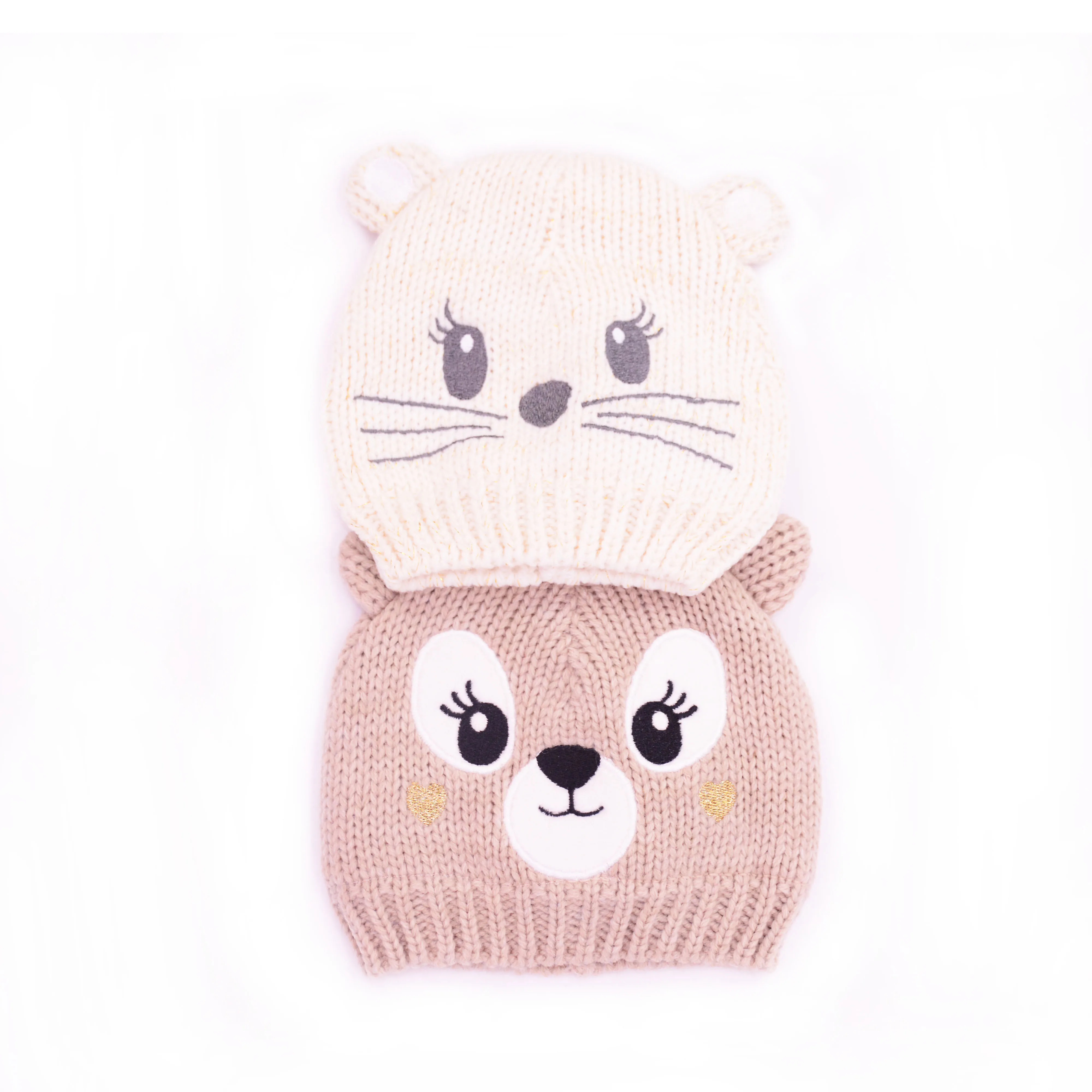 Funny Kids Knitted Animal cat beanie Cute Winter Hats kids winter beanie