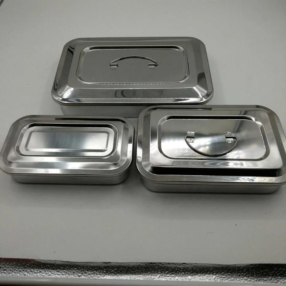 Лоток для хирургического инструмента с отверстием и крышкой