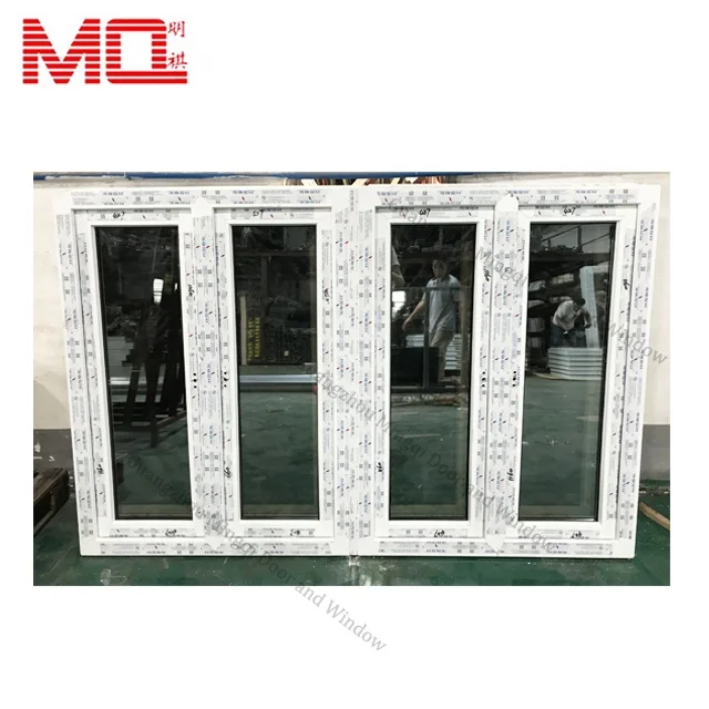  Китайская фабрика закаленное двойное стекло окна и двери ПВХ upvc створчатые в