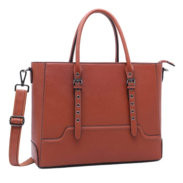 Ladies Work Tote Bag 15.6 inch , Multi-Pocket Woman Laptop Bag With Professional Padded Compartment