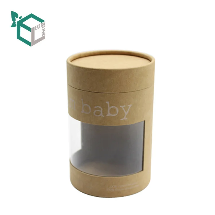
Eco Friendly Food Tea Kraft Cylinder Gift Biodegradable Packaging Tube 