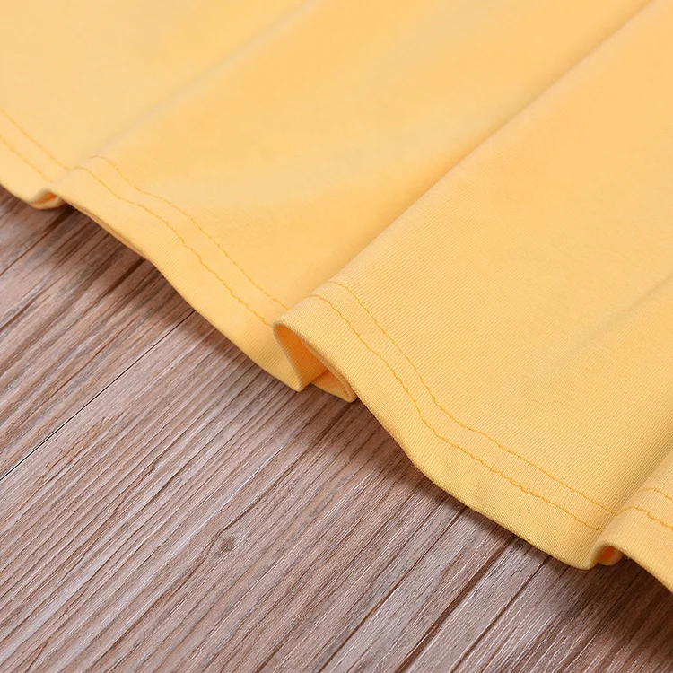 
Kids clothing baby clothes yellow ruffle dress daisy floral ruffle short pants shorts 2pc set baby girl clothing set 