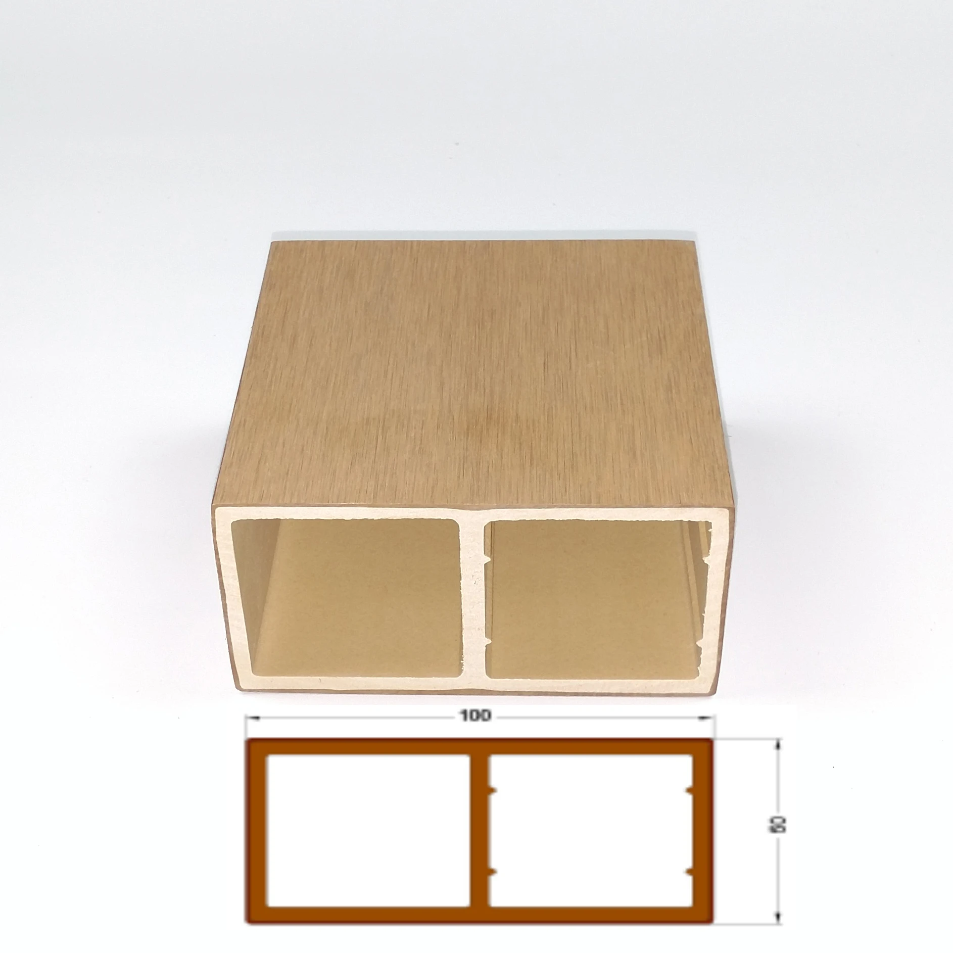 
Eco-friendly Super Antiflaming Exterial PVC Co-extrusion WPC Wall Cladding 