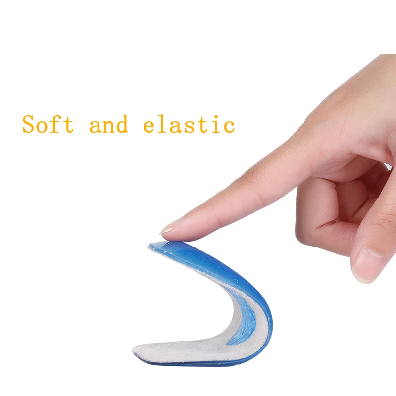 Anti Skid Gel Foot Pad Self Adhesive Soft Elastic Effective Heat Absorption on Surface Flannelette Bottom Silicone Two Size