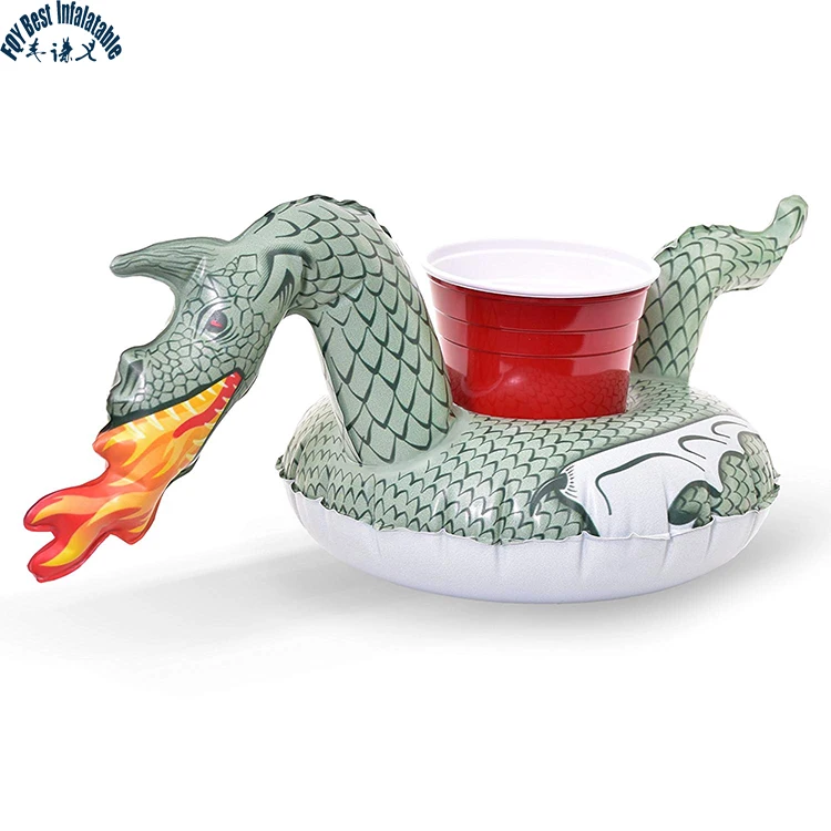 Надувной подстаканник держатель дракон для плавания в бассейне прямо из фабрики китая по низкой цене