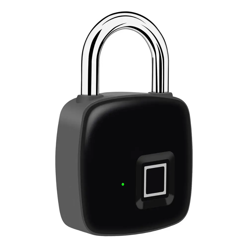 
Hot selling Tuya APP unlock fingerprint padlock waterproof USB charging OEM for file cabinet and luggage etc 