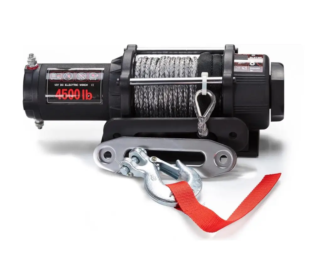 Off road высокое качество ATV 4*4 автомобиль электрическая лебедка 4500lbs с синтетический трос