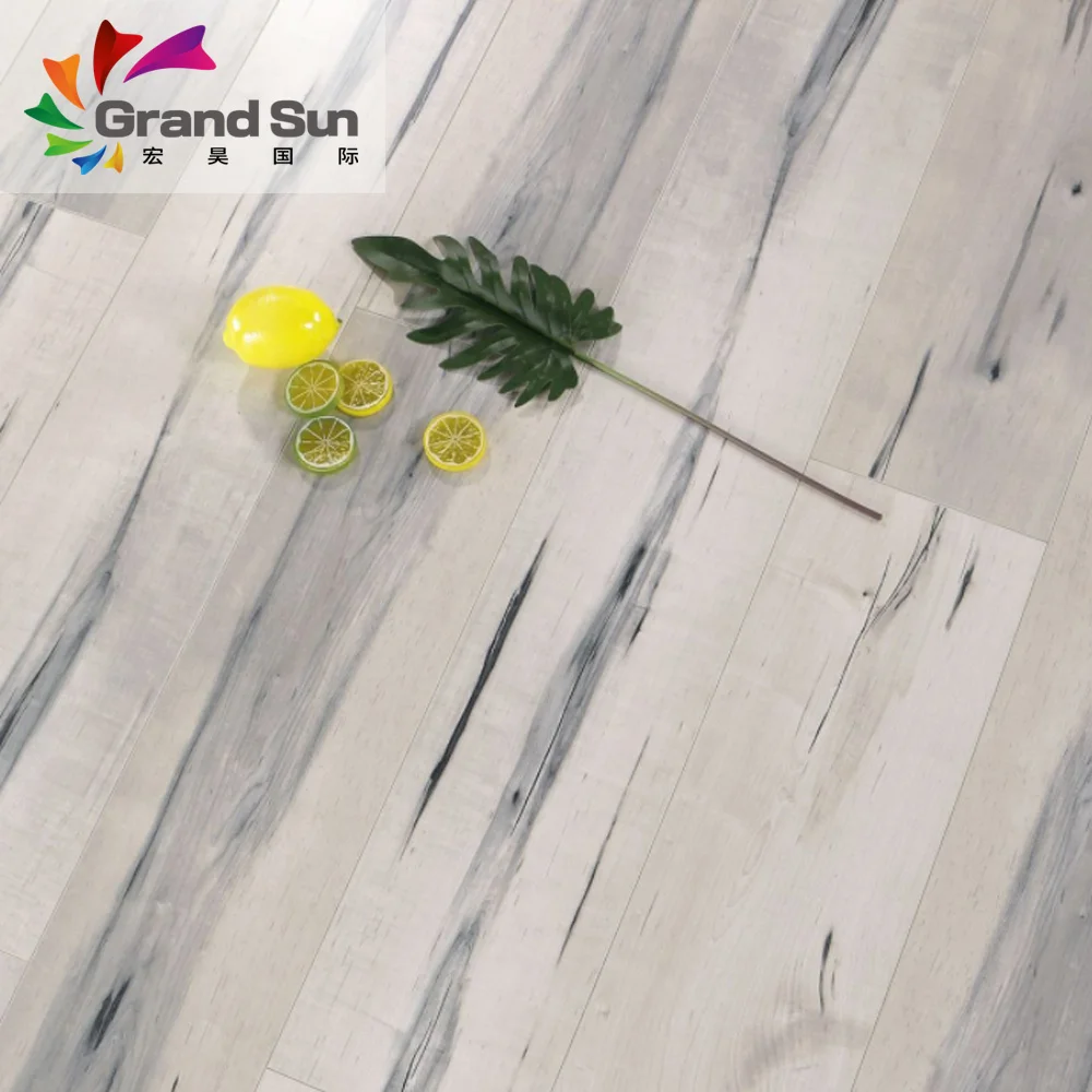 Germany technique white washed oak wood laminate flooring 12mm AC4