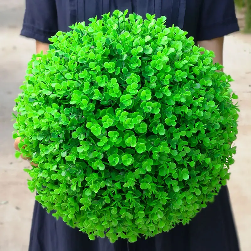 Factory price Outdoor Decoration Artificial Plant Topiary grass Ball