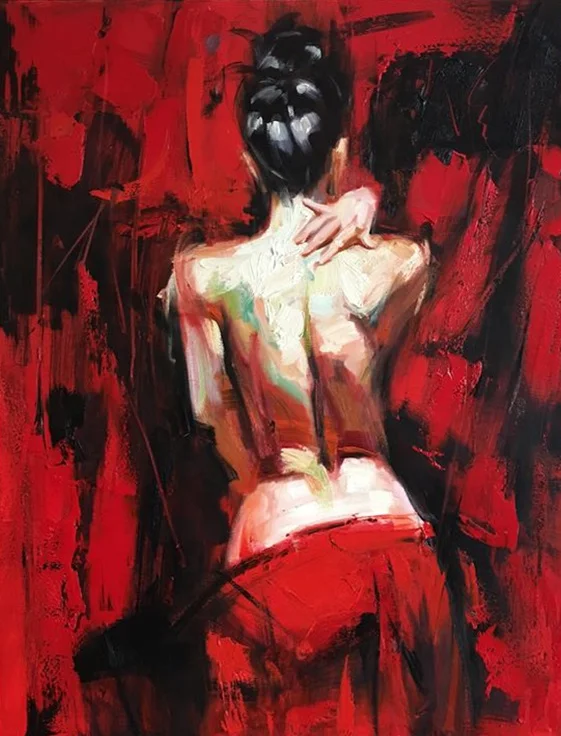 Hot Sale Hand painted dancing elegant nude girl oil painting on canvas for home art decor