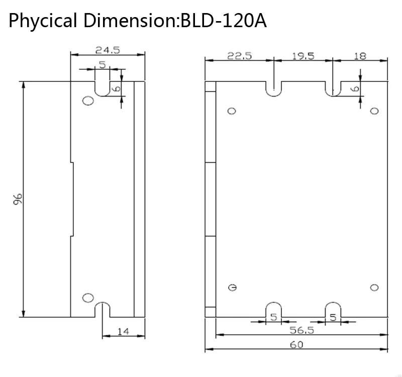 bld-120a 120 Вт 12 ~ 30 В безщеточный драйвер двигателя постоянного тока 57bldc для трехфазного 24