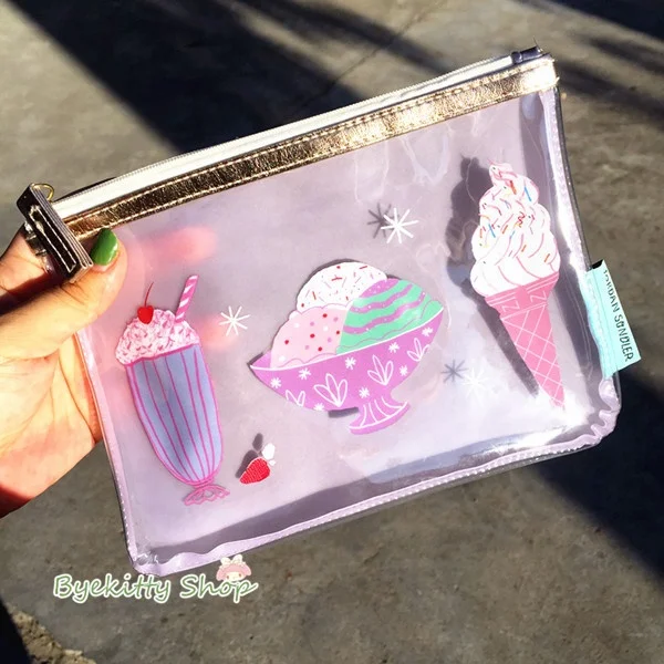 Promotion PVC printing pencil cosmetic pouch purse