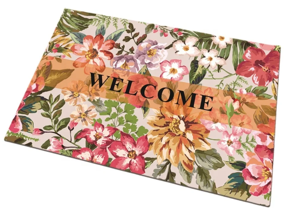 OEM Cartoon Design Home Decor Floor Mat Soft Sound Proof Round Korean Floor Mat