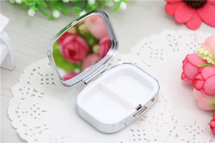 Портативный таблетки металла хранения разного рода дисков коробка может сделать изготовленный на заказ логотип