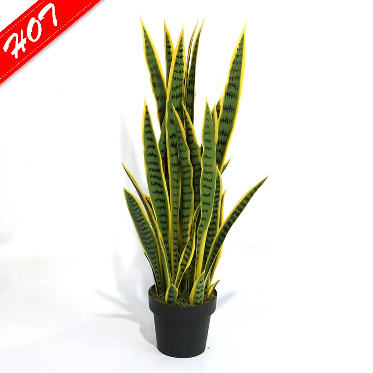 Экологичный 0,8 м, 1 м пластиковый бонсай sansevieria искусственного Змея завод