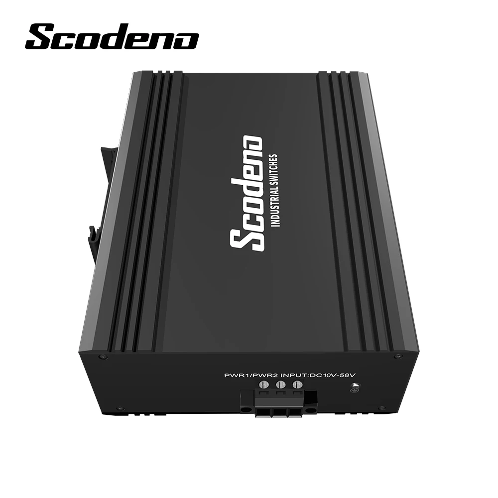 Factory 1000M 1 SFP 8 RJ45 Port Industrial Network Switch with Dual Power Supply