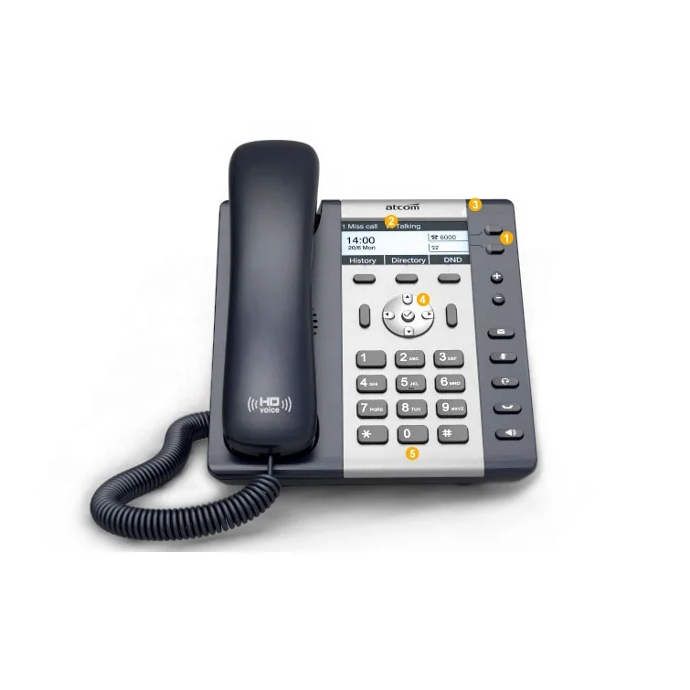 A21 Gigabit Ethernet начального уровня IP телефон, 6 sip voip acc, 132*58 графическая решетка ЖК дисплей, POE/wi fi