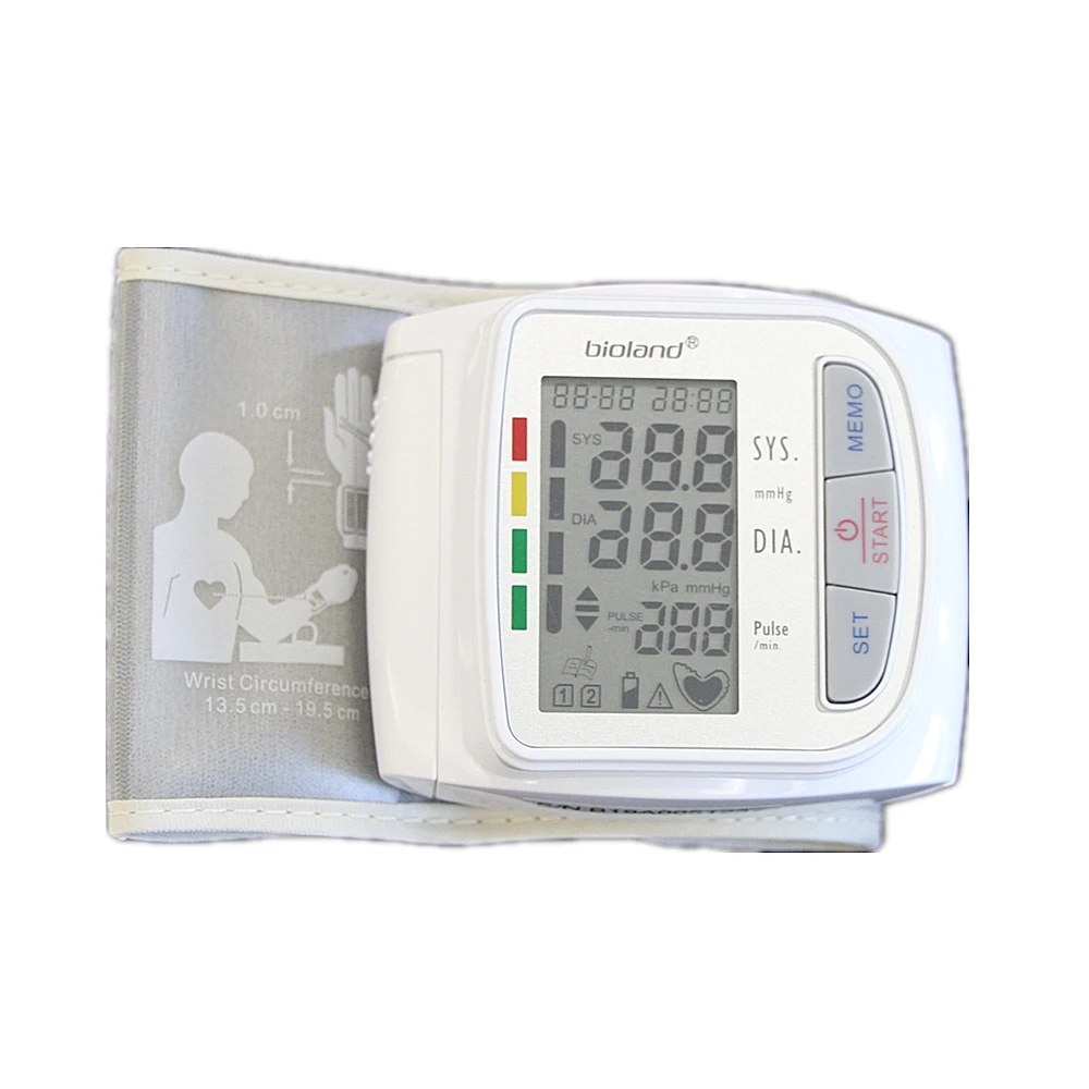 
automatic heart beat wrist blood pressure monitor 