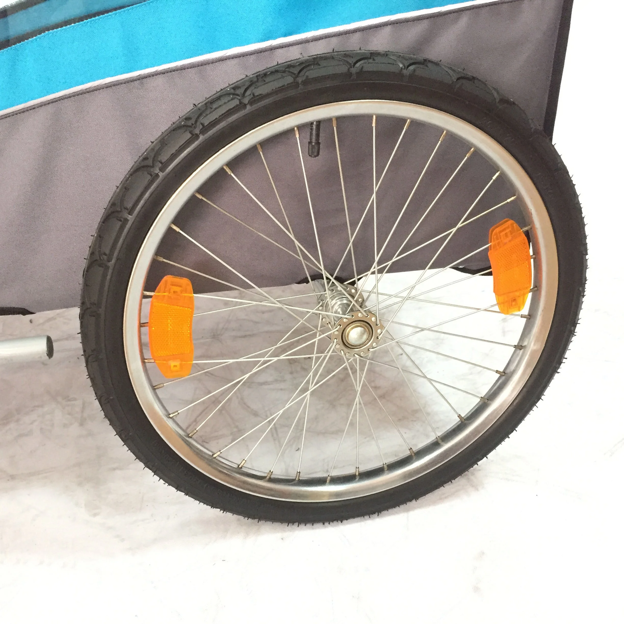 
High quality foldable camping pet travel carrier wheel with air tire bike cargo trailer 